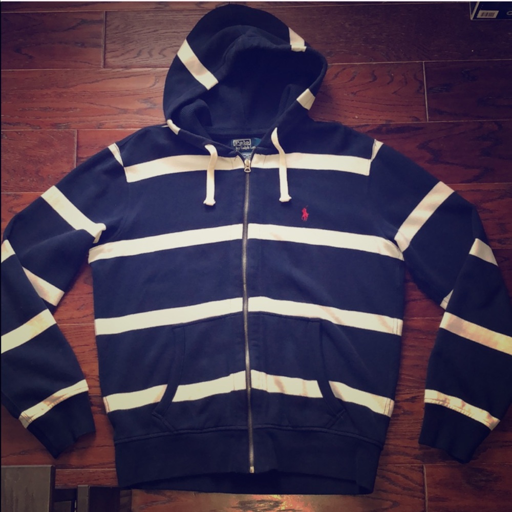 Navy and white Polo by Ralph Lauren hoodie
